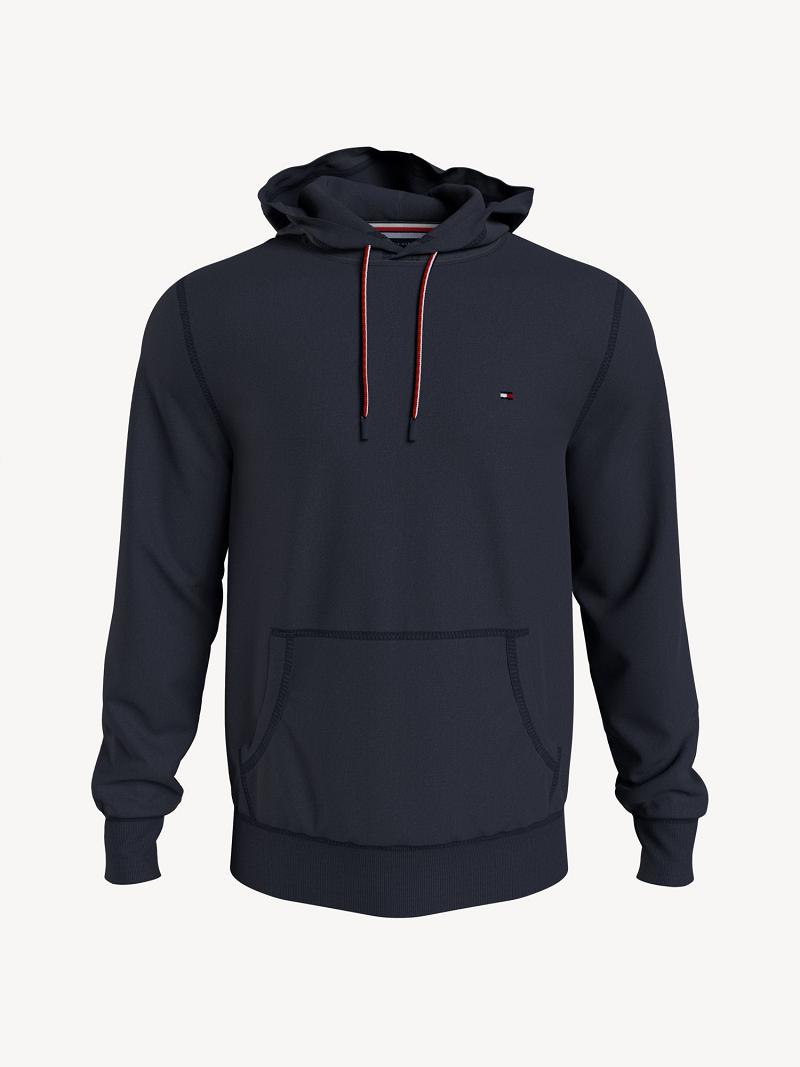 Férfi Tommy Hilfiger Essential popover Hoodies Sötétkék | HU 1224AHK